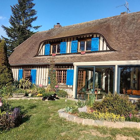 Chez Catherine - Chaumiere Normande Theuville-aux-Maillots Exterior foto
